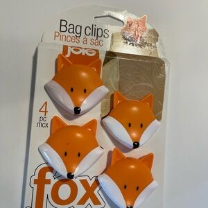 Joie Fox Bag Clips - Orange and White